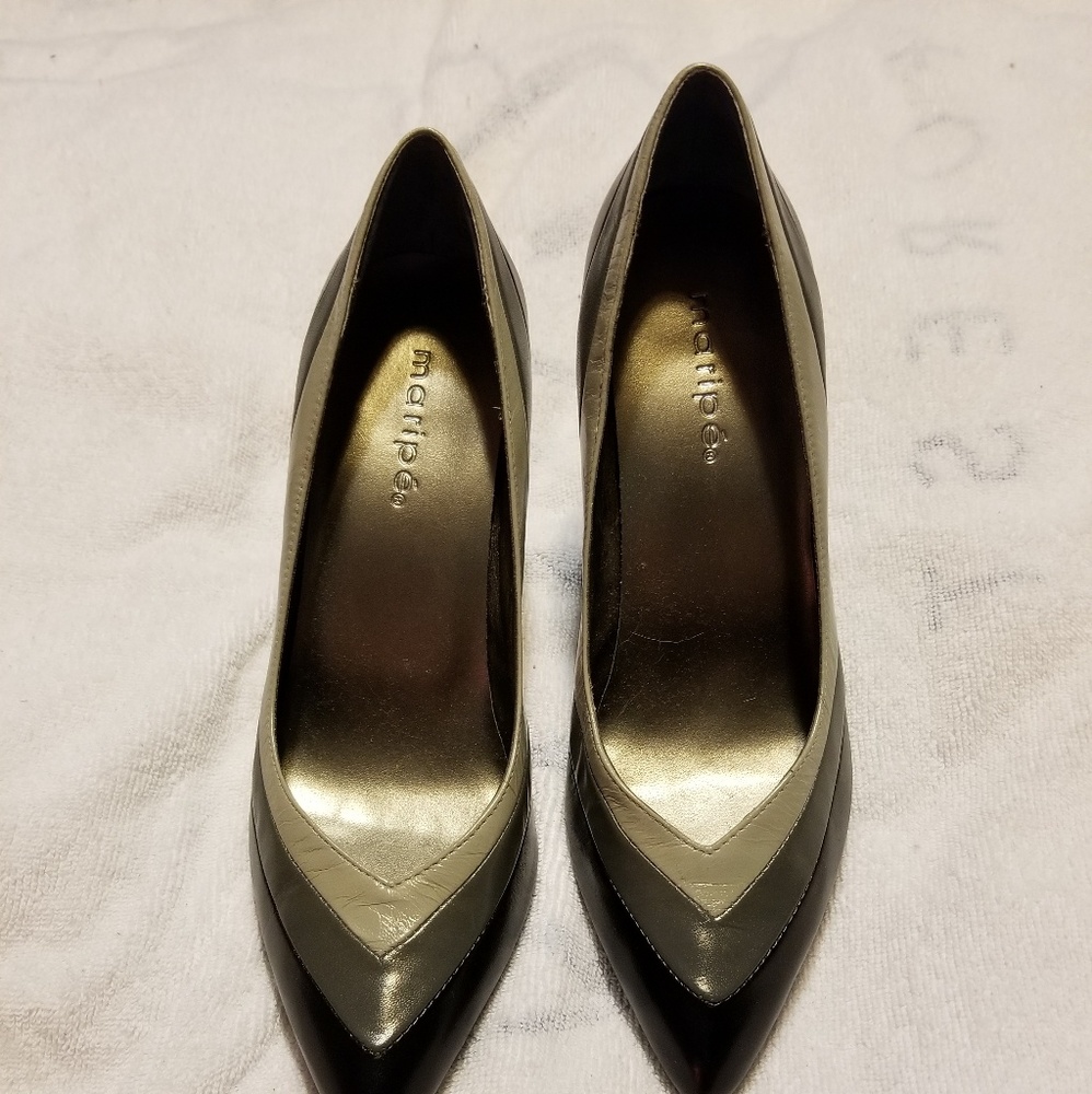 Maripe Tri-Colored Heels